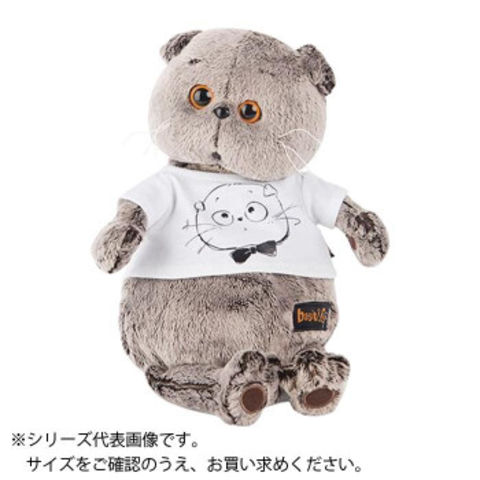 ヴェルフ BUDI BASA BASIK バーシックTシャツ ねこ ぬいぐるみ 25cm Ks25-057 ぬいぐるみ  人形【同梱不可】[△][AB]: ホビナビ ANA Mall店｜ANA Mall｜マイルが貯まる・使えるショッピングモール