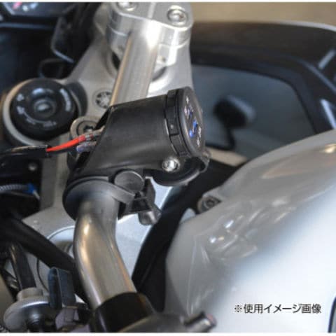 リード工業 アイマーシリーズ　アルミUSB充電ソケット　ブラック　KS259A バイク用品【同梱不可】[▲][AB]