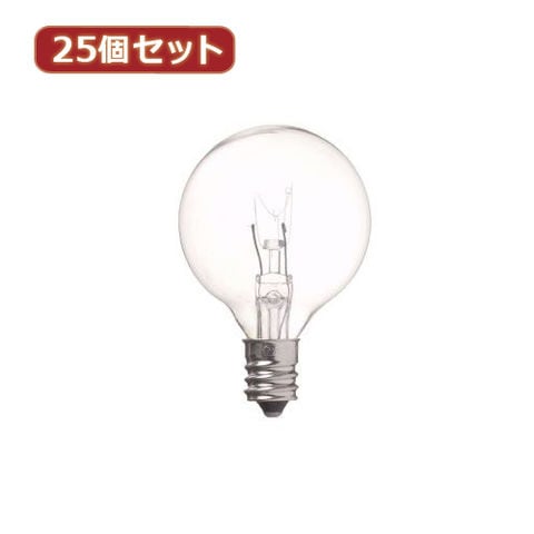 YAZAWA 10個セット ベビーボール球5WホワイトE17 G401705WX10(l-4560352848867)