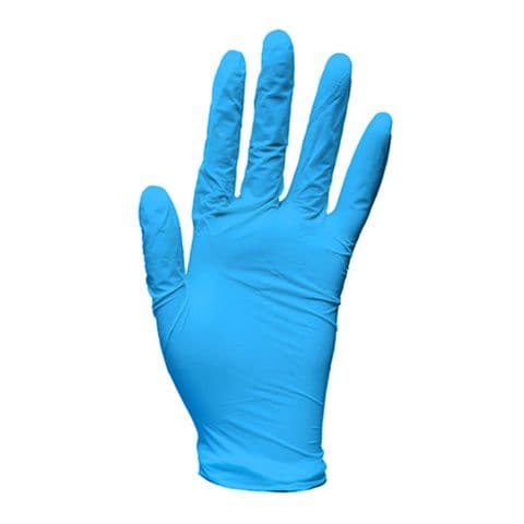 まとめ買い クラフトマン ポリエチレン手袋 L ブルー PGHK-06 1パック 