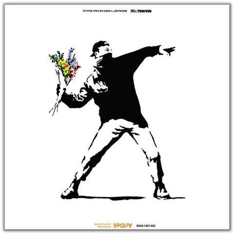 Digital Oasis Visual Sonic アートパネルBluetoothスピーカー Banksy バンクシー BDLD-1907-002  【同梱不可】[▲][AS] 【同梱不可】