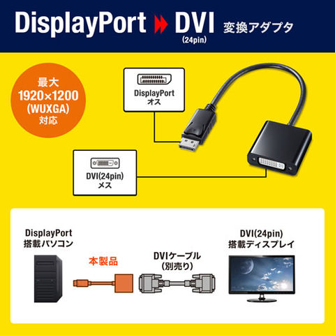 5個セット】 サンワサプライ DisplayPort-DVI変換アダプタ AD-DPDV04X5 【同梱不可】[△][AS] 【同梱不可】 タブレット PC・スマートフォン - Thebuildteam