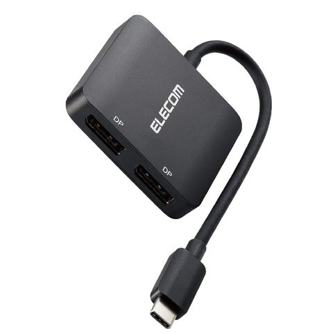 【ELECOM(エレコム)】USB Type C to DisplayPort 変換アダプタ 8K/30Hz 解像度 【 MacBook Pro /  Air Type-C 搭載各種対応 】 ブラック 【同梱不可】[▲][EL]