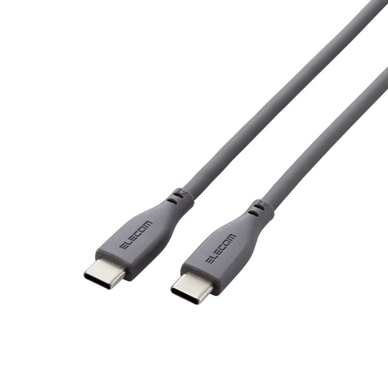 ELECOM/エレコム】タイプC ケーブル USB Type-C to C 1m PD 100W シリコン やわらかい 【 MacBook  Pro iPad 等 TypeC 機器対応 】 グレー 【同梱不可】[△][EL]: ホビナビ ANA Mall店｜ANA  Mall｜マイルが貯まる・使えるショッピングモール