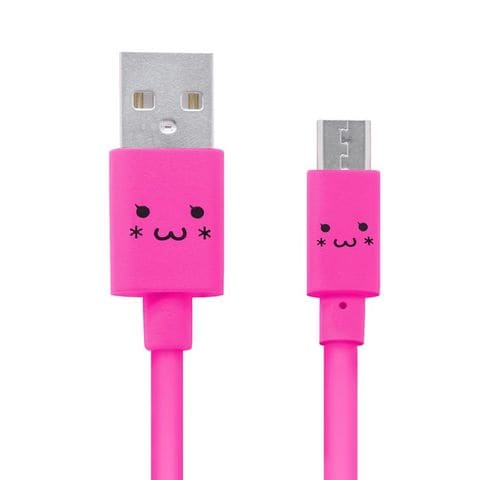 【ELECOM(エレコム)】特販・通販専用 microUSBケーブル 2A出力 1.2m カラフル ピンク 【同梱不可】[▲][EL]