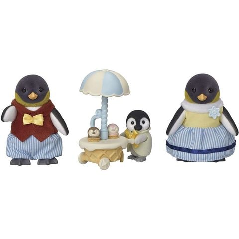 【エポック社】FS-45 ペンギンファミリー シルバニアファミリー 人形 セット 【同梱不可】[▲][ホ][K]