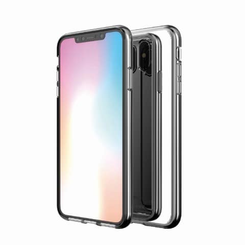 【Matchnine（マッチナイン）】背面カバー型スマホケース iPhone XS Max BOIDO MIRROR　クリア[▲][R]