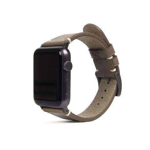 【SLG Design】アップルウォッチ バンド イタリア レザー Italian Buttero Leather for Apple Watch  45/44/42mm ベージュ [▲][R]