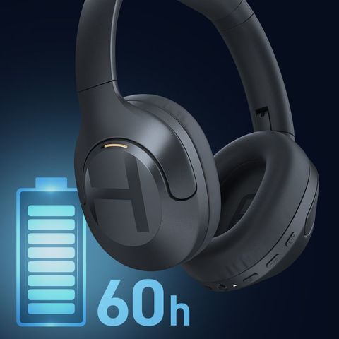 【Haylou/ハイロー】S35 ANC ヘッドホン ブラック ノイキャン ワイヤレス Bluetooth 折りたたみ ノイズキャンセリング機能搭載  おしゃれ HL-S35BK [▲][R]
