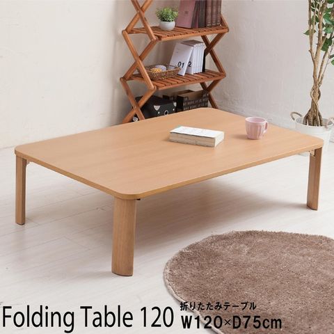 低価最新品折りたたみテーブル(120×75cm) 幅120cm/机/デスク/ローテーブル 折たたみテーブル
