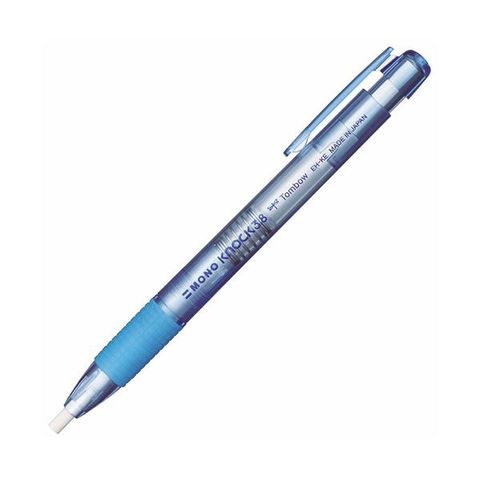 まとめ買い トンボ鉛筆 ホルダー消しゴムモノノック3.8 透明ブルー EH