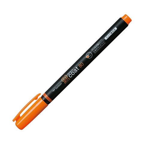 【新品】(まとめ) トンボ鉛筆 蛍コート80 だいだいいろWA-SC93 1セット（10本） 【×10セット】
