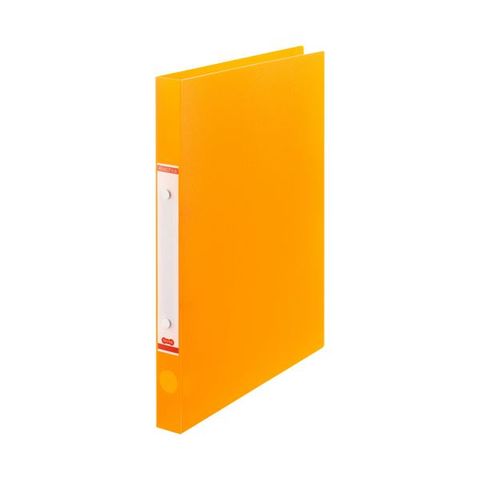 【新品】(まとめ) TANOSEEOリングファイル(半透明表紙) A4タテ リング内径20mm オレンジ 1冊 【×50セット】