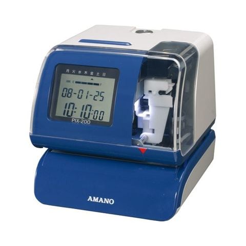 アマノ 電子タイムスタンプ 電波時計内蔵PIX-200 1台 生活用品