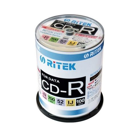 まとめ買いRi-JAPAN データ用CD-R 100枚 CD-R700WPX100CK C ×10セット ...