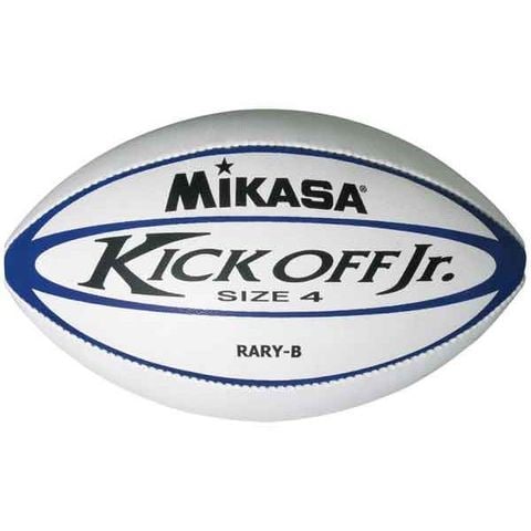 MIKASA（ミカサ）ラグビー ユースラグビーボール4号 ホワイト×ブルー RARYB スポーツ レジャー スポーツ用品 スポーツウェア ラグビー用品  【同梱不可】【代引不可】[▲][TP]