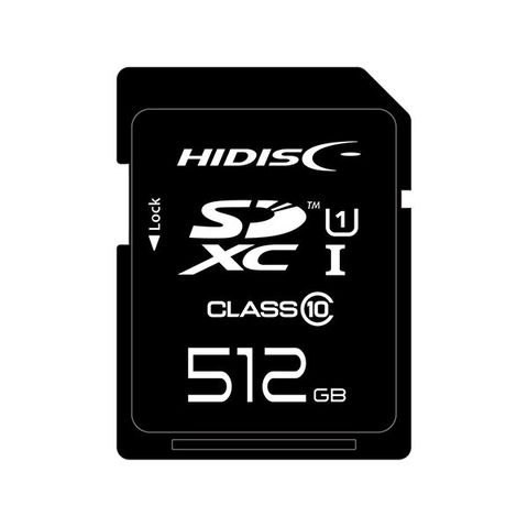 HIDISC 超高速SDXCカード 512GB UHS-I Class10 U3／V30対応 HDSDX512GCL10UIJP3 AV デジモノ  パソコン 周辺機器 USBメモリ SDカード メモリカード フ 【同梱不可】【代引不可】[▲][TP]