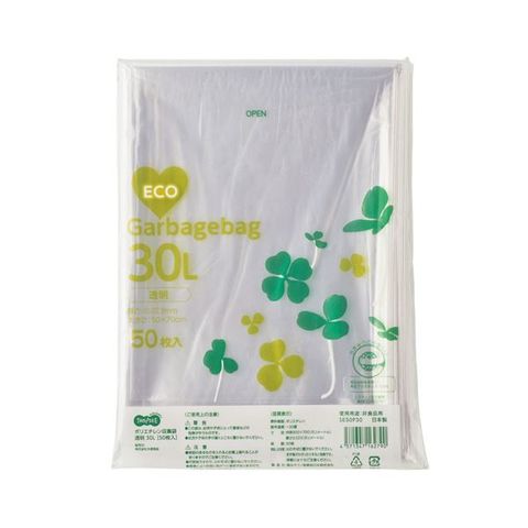 まとめ買いTANOSEE ポリエチレン収集袋 透明30L 1パック（50枚） ×10