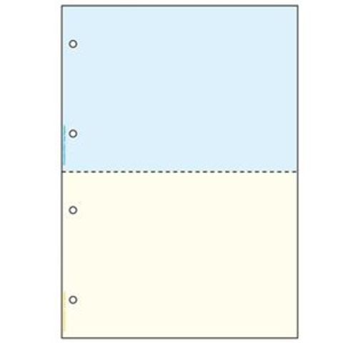 【新品】TANOSEE スマイル用LBP用紙 A4汎用白紙 2分割 穴なし 1セット（1000枚：500枚×2箱）