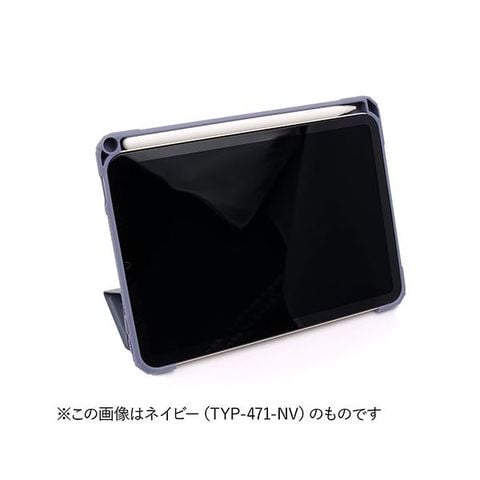 TYPE ONE ペンシルホルダー付き ハイブリッドケースfor iPad mini (第6世代) ブラック TYP-471-BK