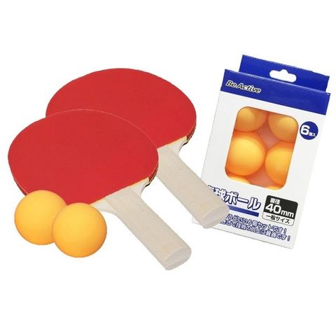 卓球ラケット シェイク型2本＆卓球ボールセット 【代引不可】【同梱 ...
