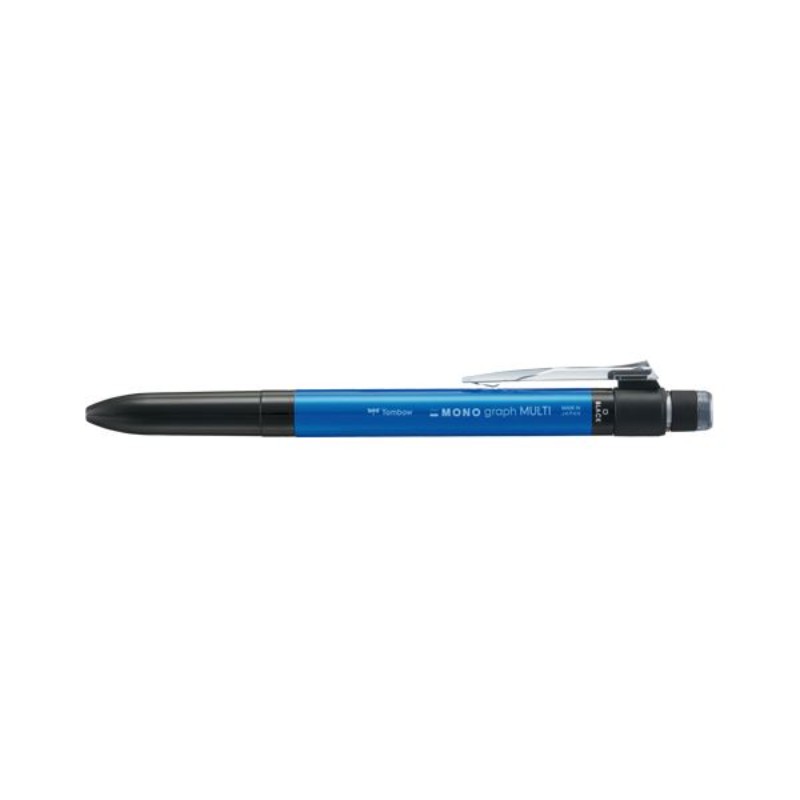 まとめ買い トンボ鉛筆 モノグラフマルチ 多機能ペン ブルー パック 2色ボールペン0.5（黒・赤）+シャープ0.5 【×5セット】  【同梱不可】【代引不可】[▲][TP]