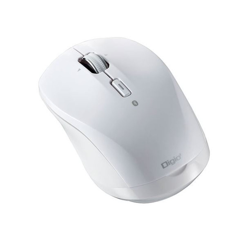 Digio デジオ 高速スクロールホイール搭載「神速」シリーズ 小型Bluetooth静音3ボタンBlueLEDマウス ホワイト  MUS-BKT163W 【同梱不可】【代引不可】[▲][TP]