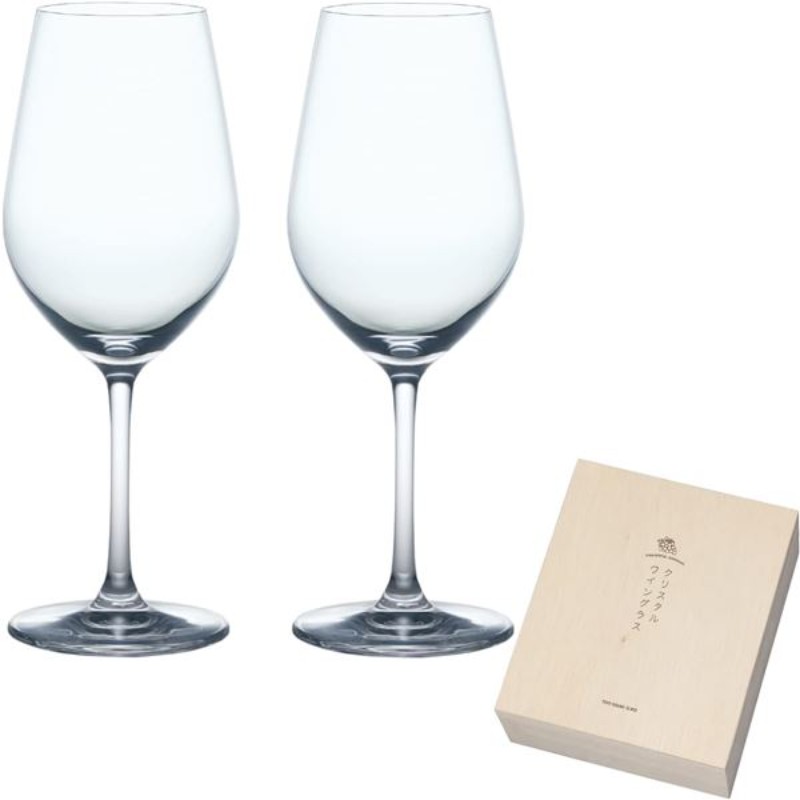 東洋佐々木ガラス クリスタルワイングラスセット 365ml×2 G456-S110 【同梱不可】【代引不可】[▲][TP]