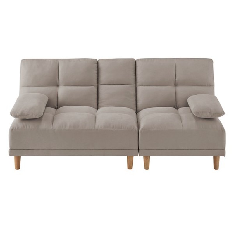 テーブル付ソファベッド ライトグレー テーブル付ソファベッド ライトグレー 灰色 テーブル付ソファ