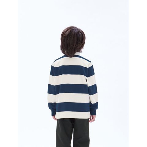 【CANTERBURY/カンタベリー】120サイズ ロングスリーブ ラグビージャージ ラグビー キッズ RAJ43414 ネイビー  【同梱不可】[▲][ZX]