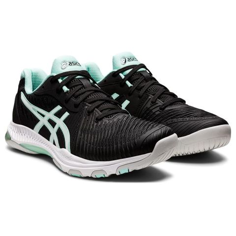 【アシックス】NETBURNER BALLISTIC FF 2 001 BLACK/FRESH ICE 24.5 バレーボール シューズ（ユニ）  【同梱不可】[▲][ZX] 【同梱不可】