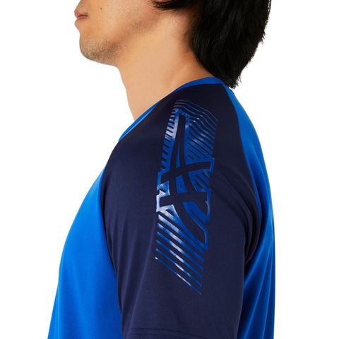 【アシックス/asics】ドライ 半袖 Tシャツ アシックスブルー Mサイズ (2031D931 401) トレーニング メンズ ウェア  /2031D931【同梱不可】[▲][ZX] 【同梱不可】