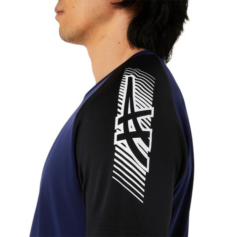 【アシックス/asics】ドライ 半袖 Tシャツ ネイビー 2XLサイズ (2031D931 400) トレーニング メンズ ウェア  /2031D931【同梱不可】[▲][ZX] 【同梱不可】