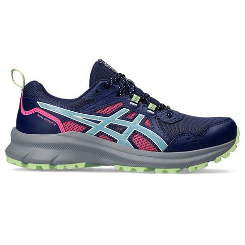 【asics/アシックス】TRAILSCOUT3 ディープオーシャン 24.5cm トレイルスカウト3 ランニングシューズ レディース  1012B516 【同梱不可】[▲][ZX] 【同梱不可】