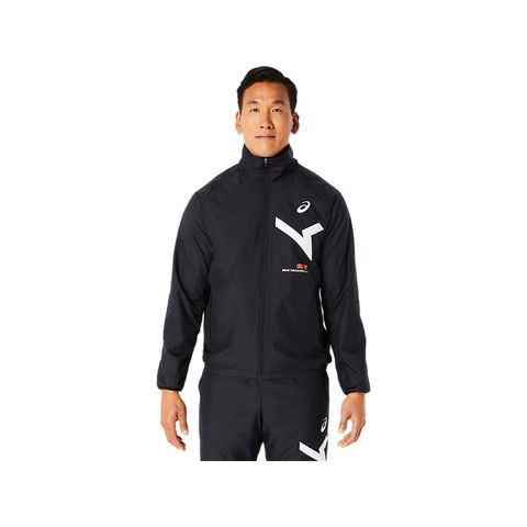 【asics/アシックス】2031E272 A-I-M WIND BREAKER JACKET トレーニング SA メンズ ウェア ウィンドブレーカー  パフォーマンスブラック×ブリリアントホワイト S サイズ 【同梱不可】[▲][ZX] 【同梱不可】