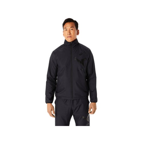 【asics/アシックス】2031E272 A-I-M WIND BREAKER JACKET トレーニング SA メンズ ウェア ウィンドブレーカー  パフォーマンスブラック×パフォーマンスブラック L サイズ 【同梱不可】[▲][ZX] 【同梱不可】