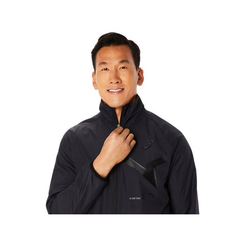 【asics/アシックス】2031E272 A-I-M WIND BREAKER JACKET トレーニング SA メンズ ウェア ウィンドブレーカー  パフォーマンスブラック×パフォーマンスブラック XL サイズ 【同梱不可】[▲][ZX] 【同梱不可】