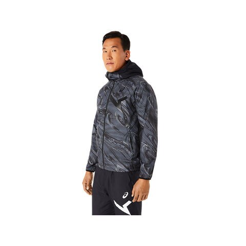 【asics/アシックス】2031E270 AIM WIND BREAKER GRAPHIC トレーニング SA メンズ ウェア ウィンドブレーカー  パフォーマンスブラック M サイズ 【同梱不可】[▲][ZX] 【同梱不可】