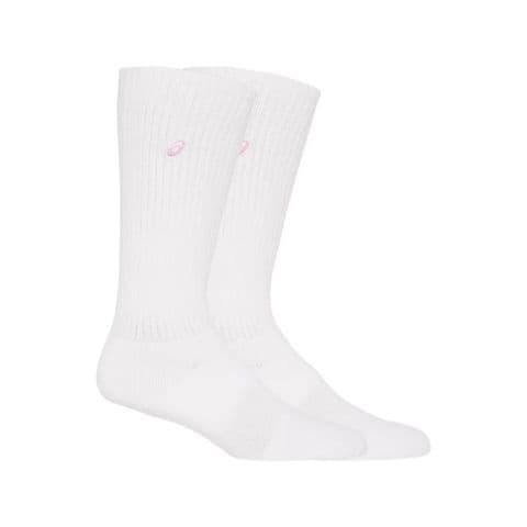 asics/アシックス】JrHIGHSOCKS ホワイトXピーチ 2XSサイズ ジュニア