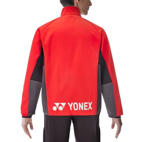 【YONEX/ヨネックス】ユニ ニット ウォームアップシャツ ジップ 上着 レッド Sサイズ ウェア アウター 50139  /50139【同梱不可】[▲][ZX] 【同梱不可】