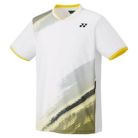 【YONEX/ヨネックス】ジュニアゲームシャツ ホワイト 140cm バドミントン キッズ 子ども 10541J 【同梱不可】[▲][ZX]  【同梱不可】