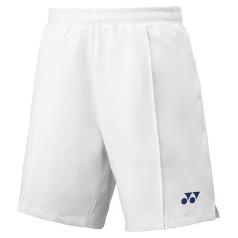 【YONEX/ヨネックス】メンズニットハーフパンツ ホワイト L バドミントン メンズ 15140 【同梱不可】[▲][ZX] 【同梱不可】