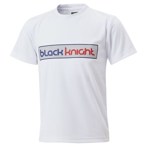 【Black knight/ブラックナイト】バドミントン ドライＴシャツ ユニセックス 男女兼用 ホワイト(WHT) 140サイズ T-3116U  【同梱不可】[▲][ZX] 【同梱不可】