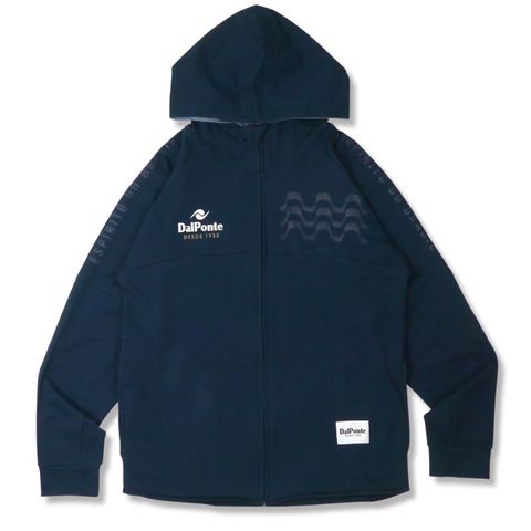 ダウポンチ】ライトスウェットジップパーカー NVY XL サッカー