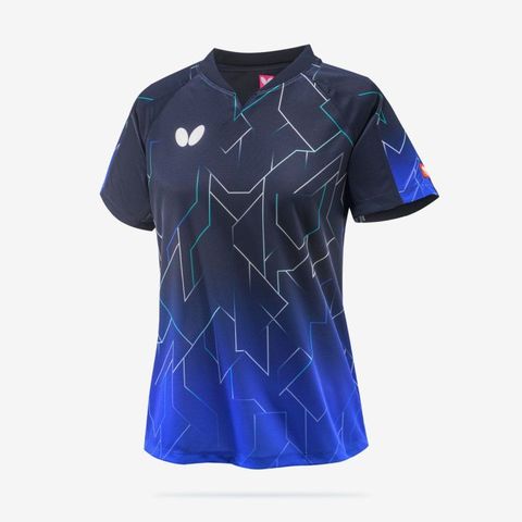 ももページ バタフライ】バトレイ・シャツ・レディース 178 ネイビー XO