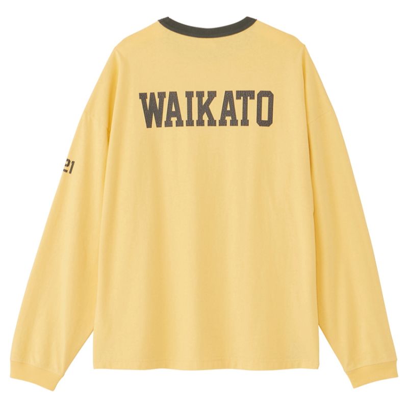 【CANTERBURY/カンタベリー】XLサイズ L/S T-SHIRT ラグビー アパレル（ユニ） 54/イエロー RA44116  【同梱不可】[▲][ZX]