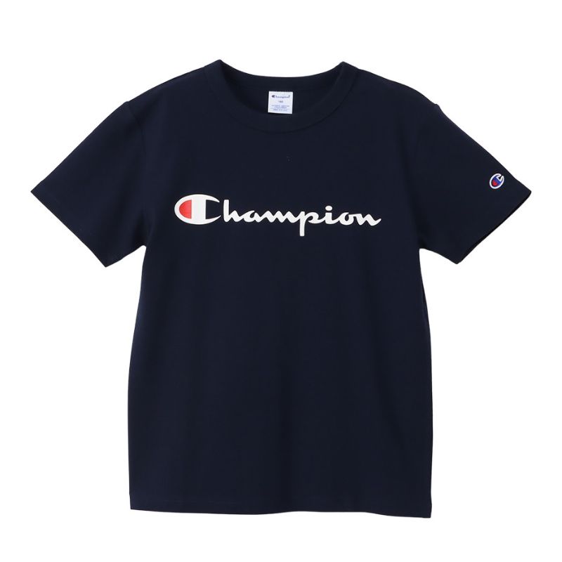 【CHAMPION/チャンピオン】150サイズ ショートスリーブ Tシャツ 半袖 ウェア (キッズ) 370/ネイビー CK-Z302  【同梱不可】[▲][ZX]