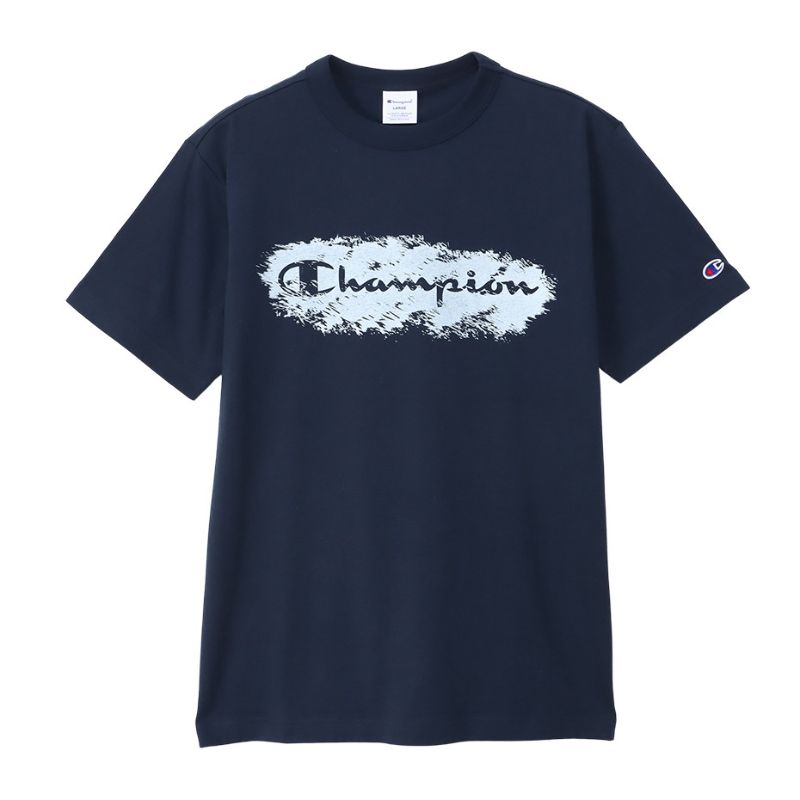 【CHAMPION/チャンピオン】XLサイズ ショートスリーブ Tシャツ 半袖 (メンズ) 370/ネイビー C3-Z344 【同梱不可】[▲][ZX]