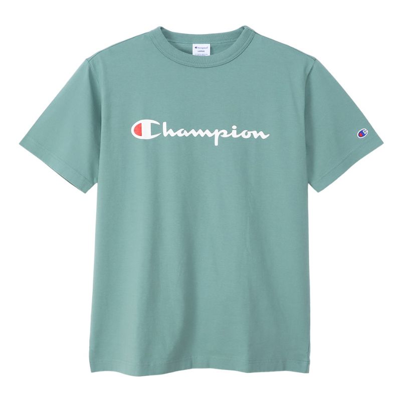 【CHAMPION/チャンピオン】XLサイズ ショートスリーブ Tシャツ 半袖 (メンズ) 522/ミネラルグリーン C3-X353  【同梱不可】[▲][ZX]