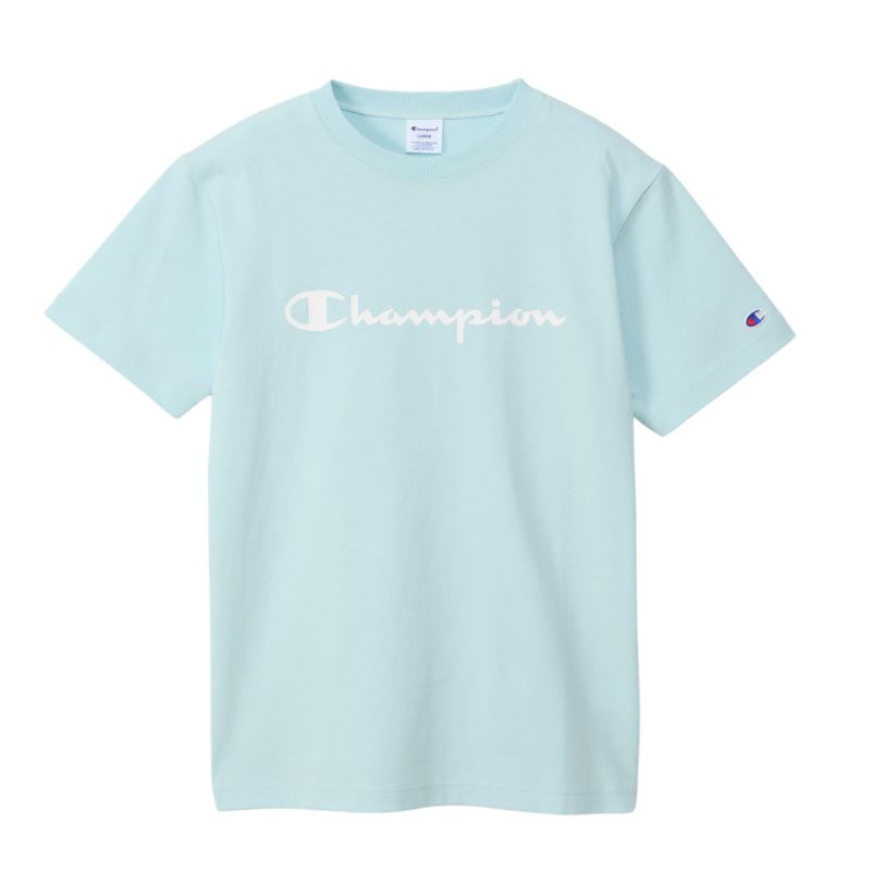 【CHAMPION/チャンピオン】Sサイズ 半袖 ポケット Tシャツ (メンズ) 356/スカイブルー C3-X358 【同梱不可】[▲][ZX]